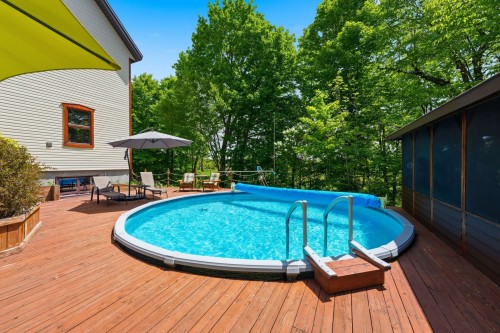 Pool - 57 Mtée De L'Église, Mille-Isles, QC - Outdoor With Above Ground Pool With Backyard With Exterior