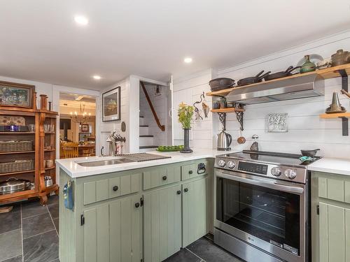 857 Granville Road, Victoria Beach, NS - Indoor Photo Showing Kitchen With Double Sink