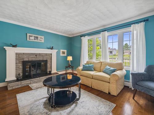 6 Millbrook Drive, Stratford, PE - Indoor Photo Showing Living Room With Fireplace