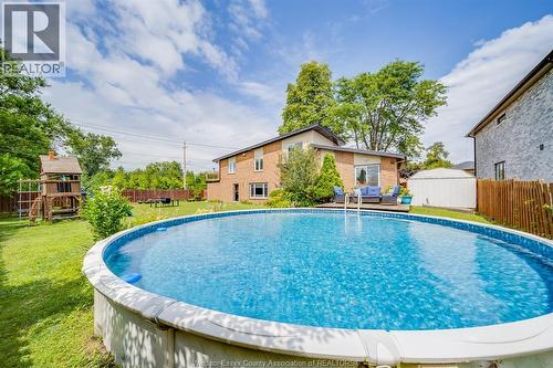 2405 Roxborough Boulevard, Windsor, ON - Outdoor With Above Ground Pool With Backyard