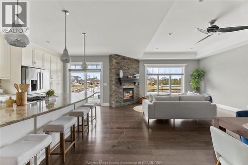 33 Montego Bay Crescent, Kingsville, ON - Indoor Photo Showing Other Room With Fireplace