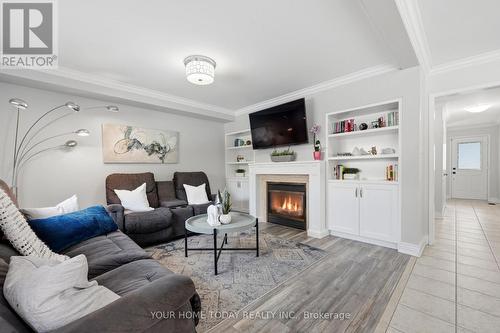 19 Mcnally Street, Halton Hills, ON - Indoor Photo Showing Living Room With Fireplace