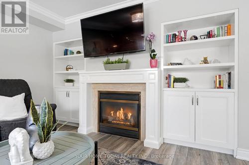 19 Mcnally Street, Halton Hills, ON - Indoor Photo Showing Living Room With Fireplace