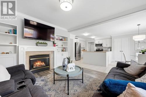 19 Mcnally Street, Halton Hills, ON - Indoor Photo Showing Living Room With Fireplace