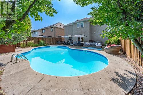 19 Mcnally Street, Halton Hills, ON - Outdoor With In Ground Pool With Backyard