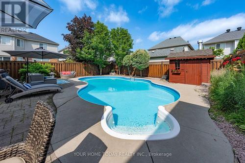 19 Mcnally Street, Halton Hills, ON - Outdoor With In Ground Pool With Deck Patio Veranda