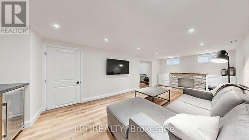 70 Roberts Crescent, Brampton, ON - Indoor Photo Showing Living Room With Fireplace