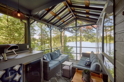 Veranda - 2216 Ch. Du Lac-Arthur, Notre-Dame-De-La-Merci, QC -  With Exterior