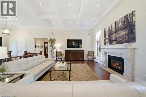 14 Ellington Place, Brantford, ON - Indoor Photo Showing Living Room With Fireplace