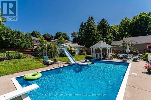 63 Lorne Avenue, Penetanguishene, ON - Outdoor With In Ground Pool With Deck Patio Veranda With Backyard