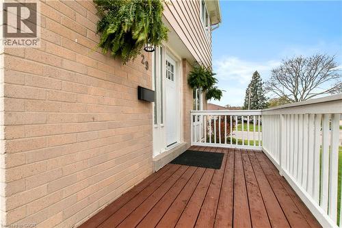 29 Woodlawn Avenue, Brantford, ON - Outdoor With Deck Patio Veranda With Exterior