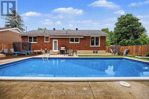 583 6Th Street W, Owen Sound, ON - Outdoor With In Ground Pool With Deck Patio Veranda With Backyard