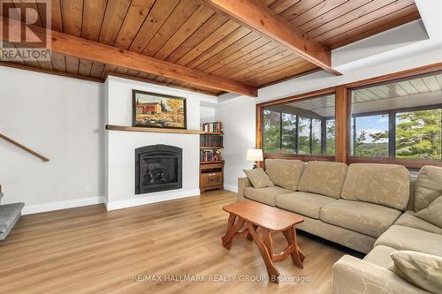 117 Birch Bay Lane, Tay Valley, ON - Indoor Photo Showing Living Room With Fireplace