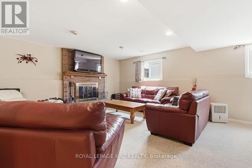 28 Rollins Drive, Welland (N. Welland), ON - Indoor Photo Showing Living Room With Fireplace