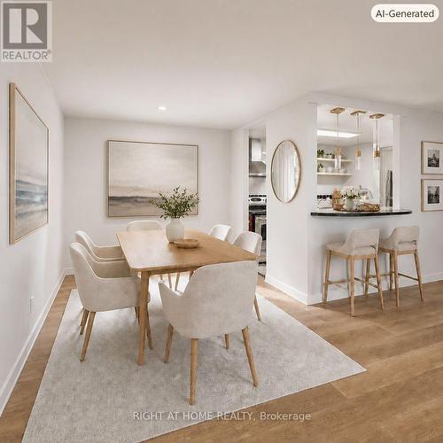 Virtually Staged Dining Room - 503 - 1025 Richmond Road, Ottawa, ON - Indoor Photo Showing Dining Room