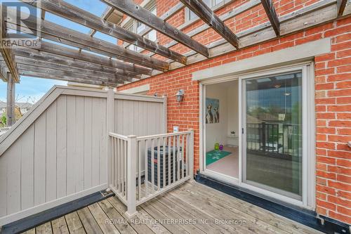 Balcony from Den Gives Great Outdoor Living Space - 3,4 - 3375 Thomas Street, Mississauga, ON 