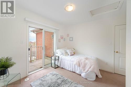 Second Bedroom with Walkout to Upper Balcony - 3,4 - 3375 Thomas Street, Mississauga, ON 