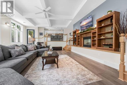 166 Lakeshore Road, St. Catharines (Vine/Linwell), ON - Indoor Photo Showing Living Room With Fireplace