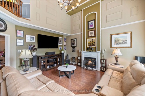 11 Downey Drive, Whitby, ON - Indoor Photo Showing Living Room With Fireplace