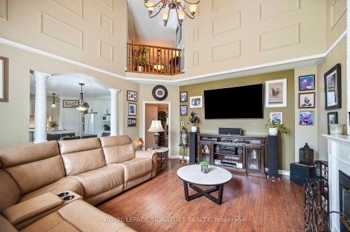 11 Downey Drive, Whitby, ON - Indoor Photo Showing Living Room With Fireplace