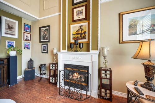 11 Downey Drive, Whitby, ON - Indoor Photo Showing Living Room With Fireplace