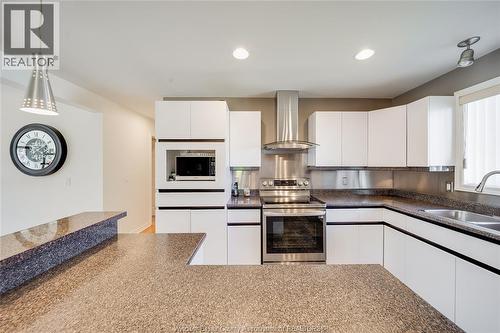 3857 Socrates Court, Windsor, ON - Indoor Photo Showing Kitchen With Double Sink
