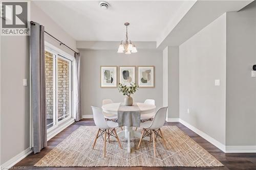 Virtually Staged - 13 Aqua Lane, Hamilton, ON - Indoor Photo Showing Dining Room
