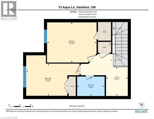 Bedrooms, den, laundry and bathroom - 13 Aqua Lane, Hamilton, ON - Other