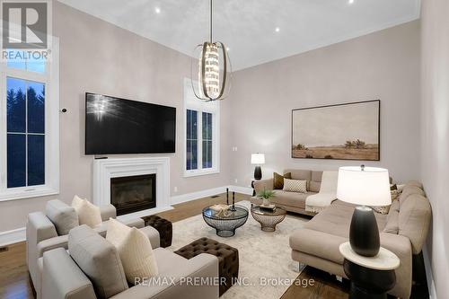 15 Peter Glass Road, King, ON - Indoor Photo Showing Living Room With Fireplace