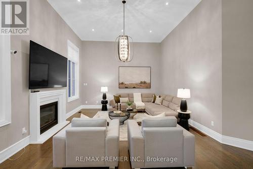 15 Peter Glass Road, King, ON - Indoor Photo Showing Living Room With Fireplace