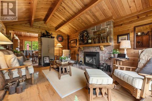 1209 Rte 6, Corran Ban, PE - Indoor Photo Showing Living Room With Fireplace