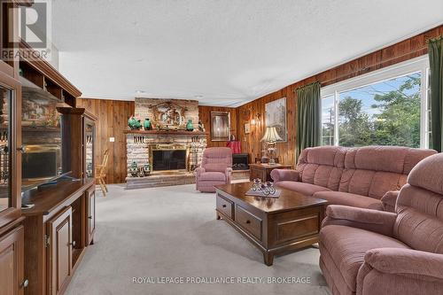 2871 Burbrook Road, Kingston (City North Of 401), ON - Indoor Photo Showing Living Room With Fireplace