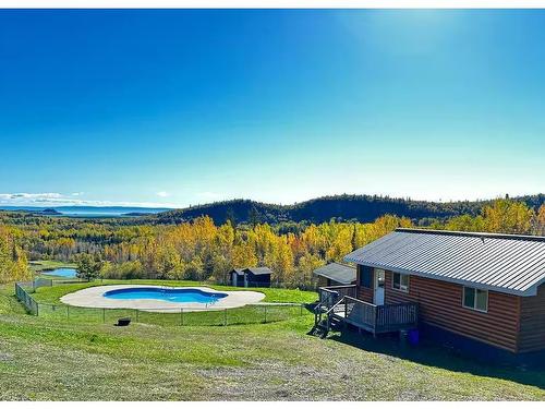 7081 Hwy 61, Neebing, ON - Outdoor With In Ground Pool With View