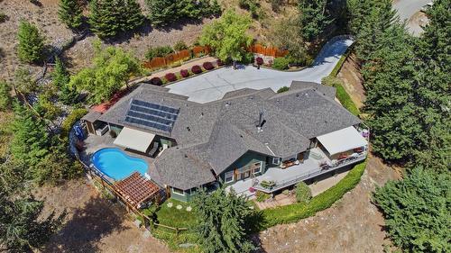 594 Mountain Drive, Vernon, BC - Outdoor With In Ground Pool With View