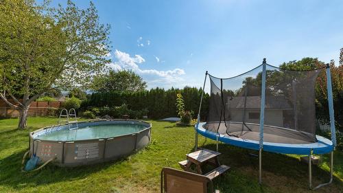 430 Perth Road, Kelowna, BC - Outdoor With Above Ground Pool With Backyard