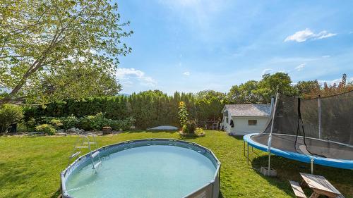 430 Perth Road, Kelowna, BC - Outdoor With Above Ground Pool With Backyard