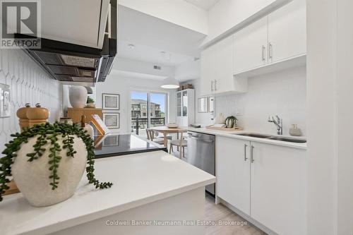 107 - 940 St David Street N, Centre Wellington (Fergus), ON - Indoor Photo Showing Kitchen With Double Sink