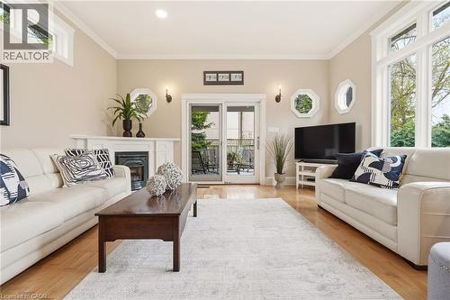 2116 Caroline Street, Burlington, ON - Indoor Photo Showing Living Room With Fireplace