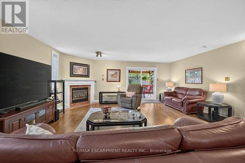 25 Eric Burke Court, Hamilton, ON - Indoor Photo Showing Living Room With Fireplace