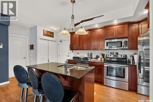 307 1145 Main Street, Melfort, SK - Indoor Photo Showing Kitchen With Double Sink