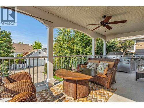 Beautiful covered deck to extend the use of the outdoor space. - 430 Mccarren Avenue, Kelowna, BC - Outdoor With Deck Patio Veranda With Exterior