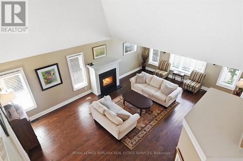47 - 1150 Skyview Drive, Burlington, ON - Indoor Photo Showing Living Room With Fireplace