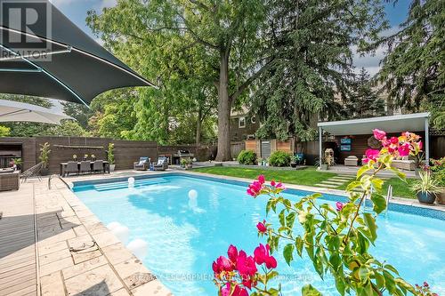 54 Raymar Place, Oakville, ON - Outdoor With In Ground Pool With Deck Patio Veranda