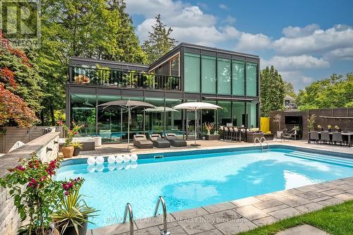 54 Raymar Place, Oakville, ON - Outdoor With In Ground Pool With Deck Patio Veranda