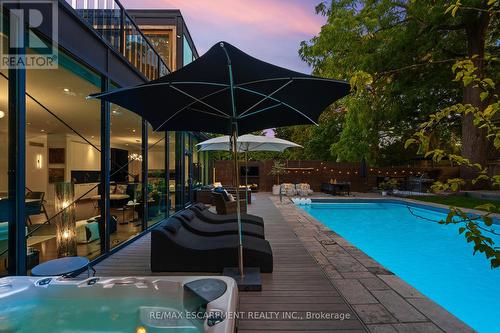 54 Raymar Place, Oakville, ON - Outdoor With In Ground Pool