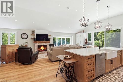 1095 Governors Road, Dundas, ON - Indoor With Fireplace