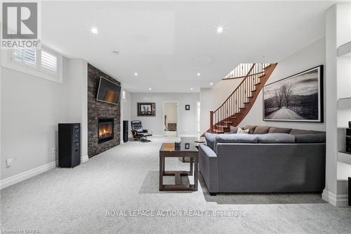 14 Ellington Place, Brantford, ON - Indoor With Fireplace