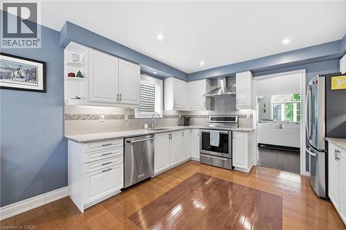 1150 Skyview Drive Unit# 47, Burlington, ON - Indoor Photo Showing Kitchen With Stainless Steel Kitchen