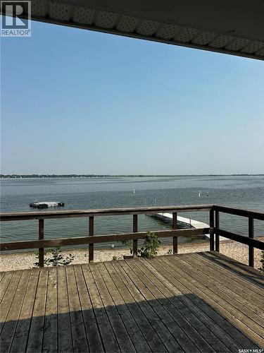 183 Poplar Lane, Wee Too Beach, SK - Outdoor With Body Of Water With Deck Patio Veranda With View
