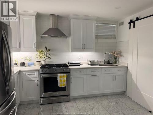 1228 Dougall Unit# Lower, Windsor, ON - Indoor Photo Showing Kitchen